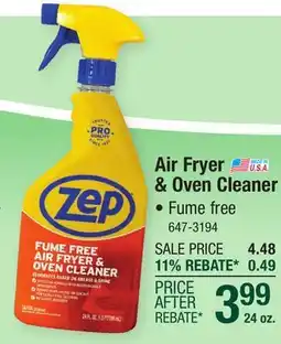 Menards Zep Fume Free Air Fryer & Oven Cleaner - 24 oz offer
