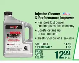 Menards Power Service Diesel Kleen + Cetane Boost Injector Cleaner & Performance Improver - 64 oz offer