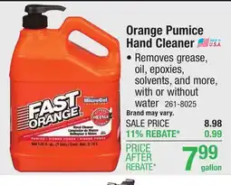 Menards Fast Orange Fine Pumice Lotion Hand Cleaner - 1 Gallon offer