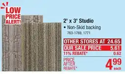 Menards Studio Shag Earthtone 2' x 3' Accent Rug offer
