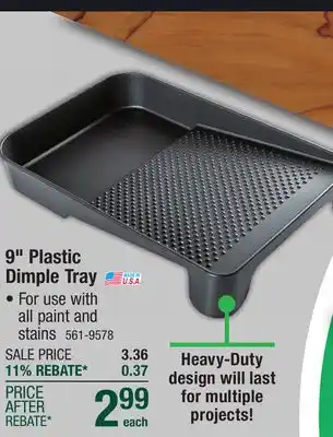 Menards Bestt Liebco 9 Plastic Dimple Paint Roller Tray offer