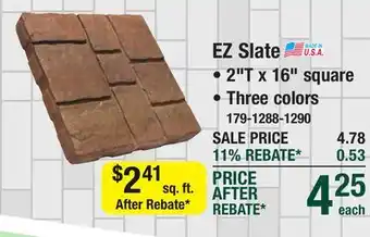 Menards 16 x 16 Sienna EZ Slate Patio Block offer