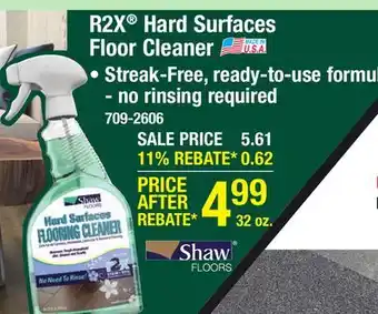 Menards Shaw R2X Hard Surfaces Flooring Cleaner - 32 ounce offer