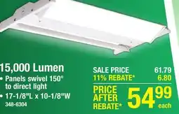 Menards Patriot Lighting 15,000 Lumens LED Swivel High bay Light offer