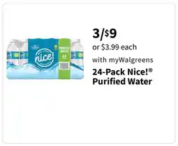 Walgreens 24-Pack Purified Water offer