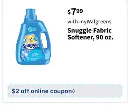 Walgreens Snuggle Fabric Softener offer
