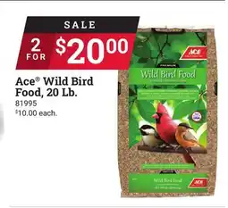 Ace Hardware Ace Wild Bird Food, 20 Lb offer