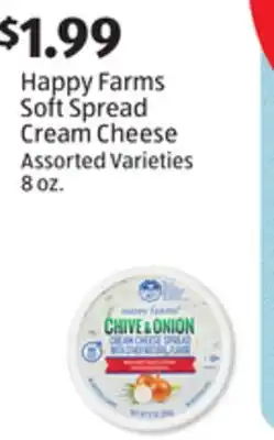 Aldi Happy Farms Soft Spread Cream Cheese offer