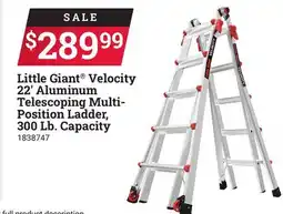 Ace Hardware Little Giant Velocity 22' Aluminum Telescoping Multi-Position Ladder, 300 Lb. Capacity offer
