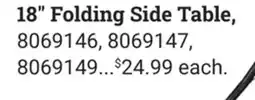 Ace Hardware 18 Folding Side Table offer