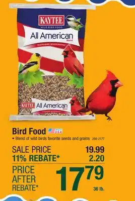 Menards KAYTEE All American Blend Wild Bird Food - 36 lb offer
