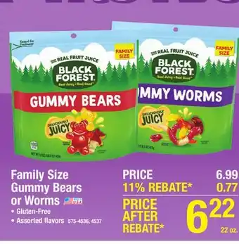 Menards Black Forest Gummy Bears - 22 oz offer