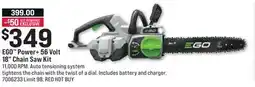 Ace Hardware EGO Power + 56 Volt 18 Chain Saw Kit offer