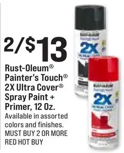 Ace Hardware Rust-Oleum Painter's Touch 2X Ultra Cover Spray Paint + Primer, 12 Oz offer