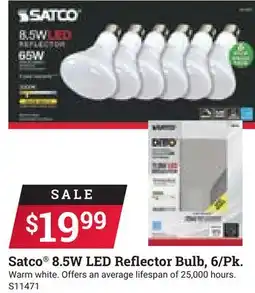 Ace Hardware Satco 8.5W LED Reflector Bulb, 6/Pk offer