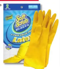 Ace Hardware Soft Scrub Latex Cleaning Gloves 2/Pair offer