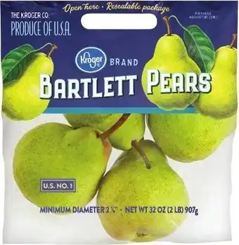 Kroger Kroger Bartlett Pears offer