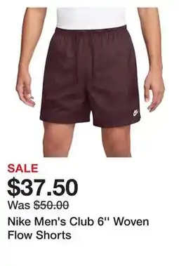 Dick's Sporting Goods Nike Men's Club 6'' Woven Flow Shorts offer