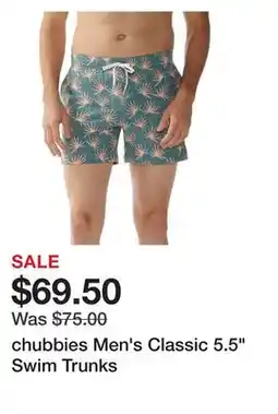 Dick's Sporting Goods chubbies Men's Classic 5.5 Swim Trunks offer