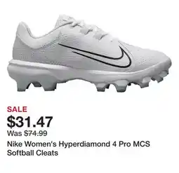 Dick's Sporting Goods Nike Women's Hyperdiamond 4 Pro MCS Softball Cleats offer