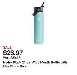 Dick's Sporting Goods Hydro Flask 24 oz. Wide Mouth Bottle with Flex Straw Cap offer