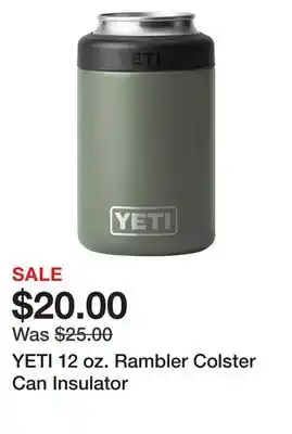 Dick's Sporting Goods YETI 12 oz. Rambler Colster Can Insulator offer