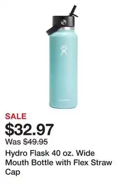 Dick's Sporting Goods Hydro Flask 40 oz. Wide Mouth Bottle with Flex Straw Cap offer