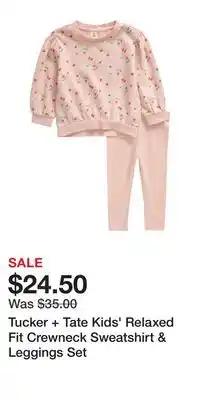Tucker + Tate Kids' Relaxed Fit Crewneck Sweatshirt & Leggings Set