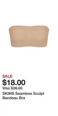 Nordstrom SKIMS Seamless Sculpt Bandeau Bra offer