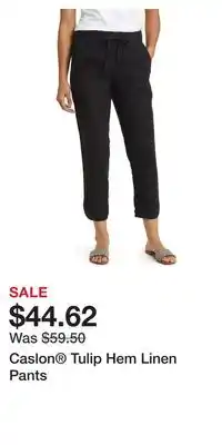 Nordstrom Caslon Tulip Hem Linen Pants offer