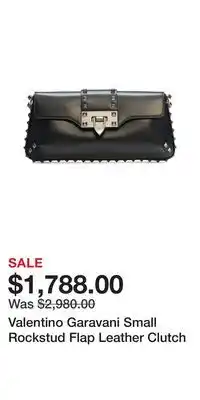Nordstrom Valentino Garavani Small Rockstud Flap Leather Clutch offer