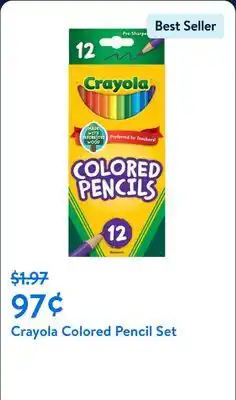 Walmart Crayola Colored Pencil Set offer