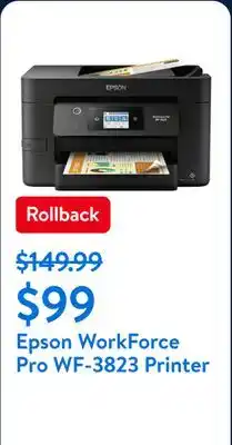 Walmart Epson WorkForce Pro WF-3823 Printer offer