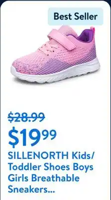 Walmart SILLENORTH Kids/Toddler Shoes Boys Girls Breathable Sneakers Athletic Running Shoes (Toddler/Little Kids/Big Kids) offer