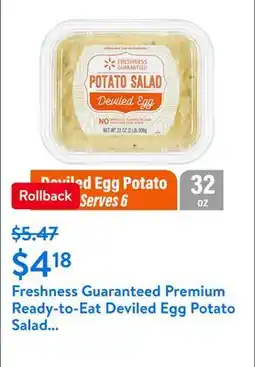 Walmart Freshness Guaranteed Premium Ready-to-Eat Deviled Egg Potato Salad Family Tub offer