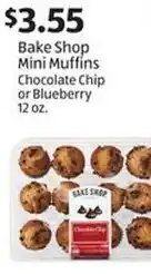 Aldi Bake Shop Mini Muffins Chocolate Chip or Blueberry offer