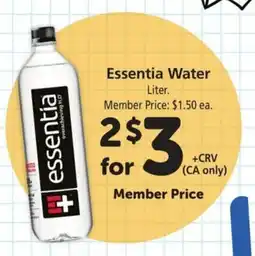 Safeway Essentia Water offer