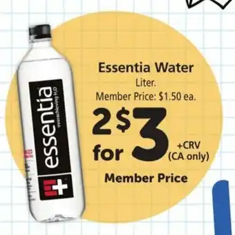 Safeway Essentia Water offer