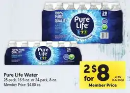 Safeway Pure Life Water offer