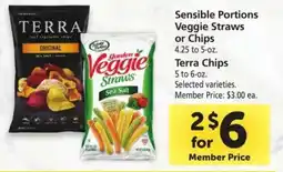 Safeway Sensible Portions Veggie Straws or Chips offer