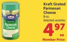 Safeway Kraft Grated Parmesan Cheese offer