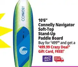Ocean State Job Lot Connelly Navigator Soft-Top 10'6 Stand Up Paddle Board Green/Blue Fade offer