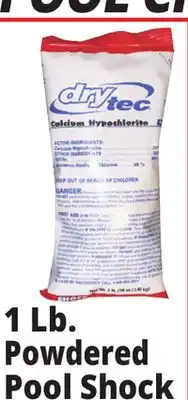 Ocean State Job Lot DryTec Powdered Pool Shock 1 lb offer