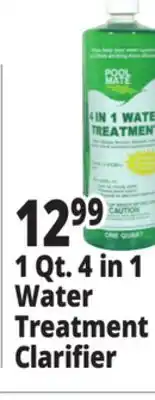 Ocean State Job Lot 1 Qt. 4 in 1 Water Treatment Clarifier offer