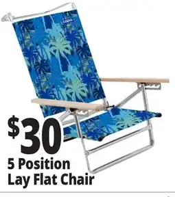 Ocean State Job Lot 5-Position Copa Lay Flat Aluminum Beach Chair offer