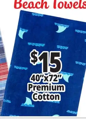 Ocean State Job Lot 40x72 Premium Cotton offer