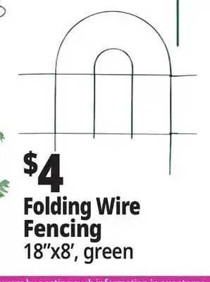 Ocean State Job Lot Tiller & Rowe Folding Green Wire Fence 18 offer