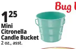 Ocean State Job Lot Mini Citronella Candle Bucket offer