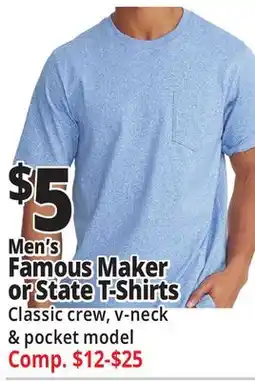 Ocean State Job Lot Men's Famous Maker or State T-shirts offer