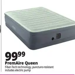 Ocean State Job Lot Intex Queen Dura-Beam PremAire I Elevated Air Mattress with Internal Pump offer